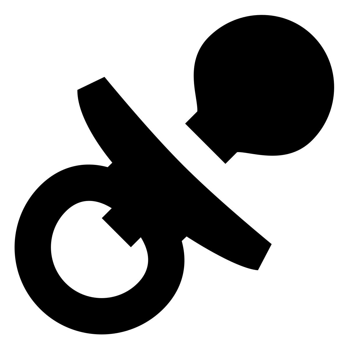 forma bold filled sharp style schnuller icon