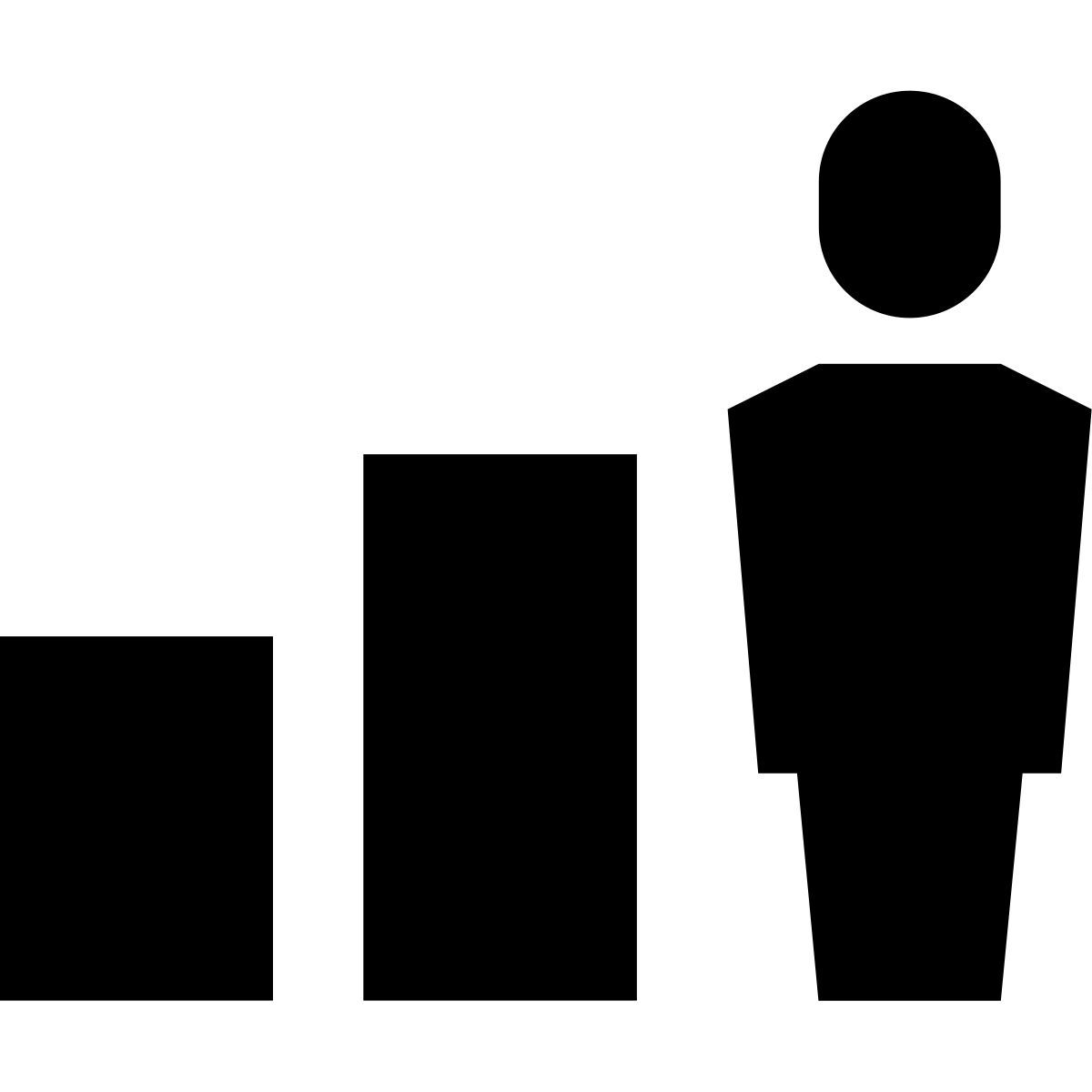 forma bold filled sharp style personal growth icon