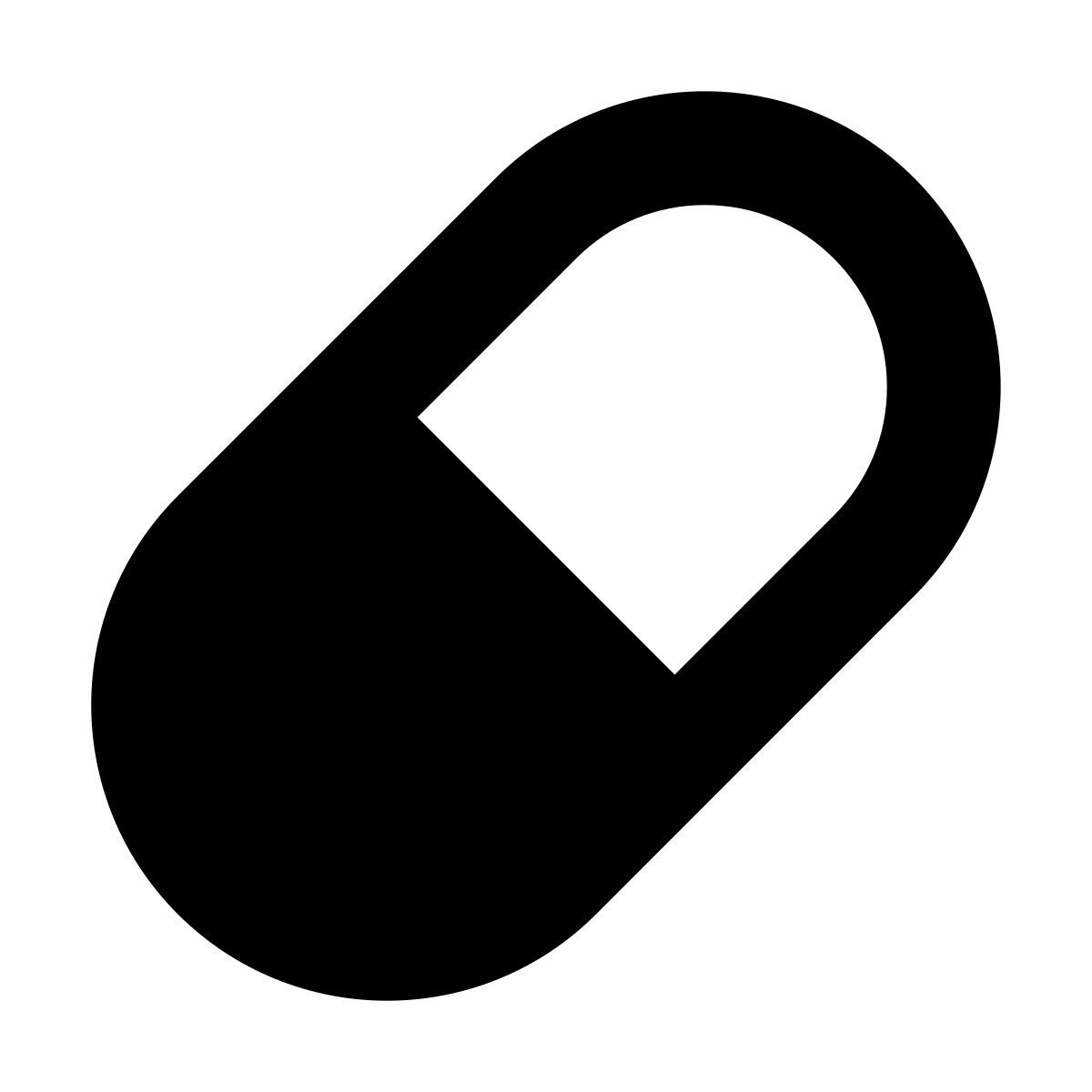 forma bold filled sharp style píldora icon