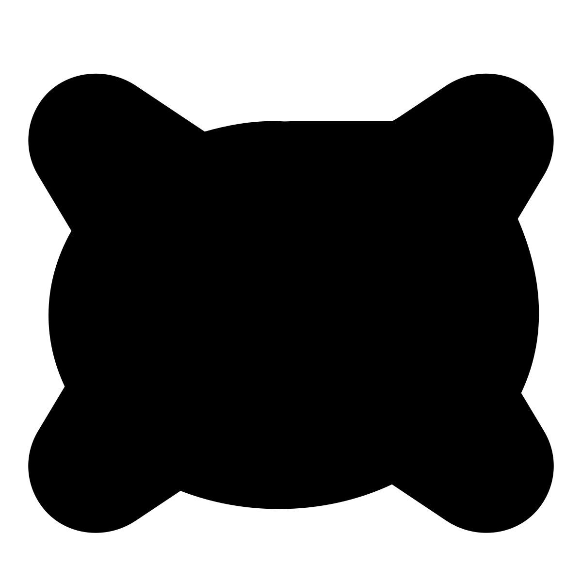 forma bold filled sharp style 베개 icon