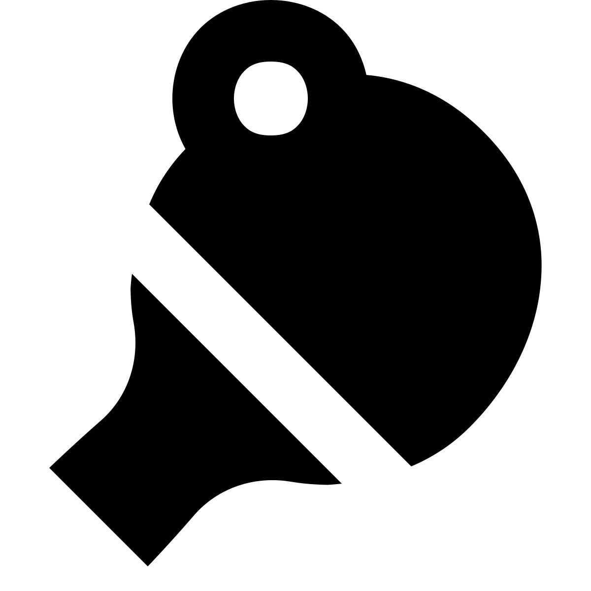 forma bold filled sharp style ping pong icon