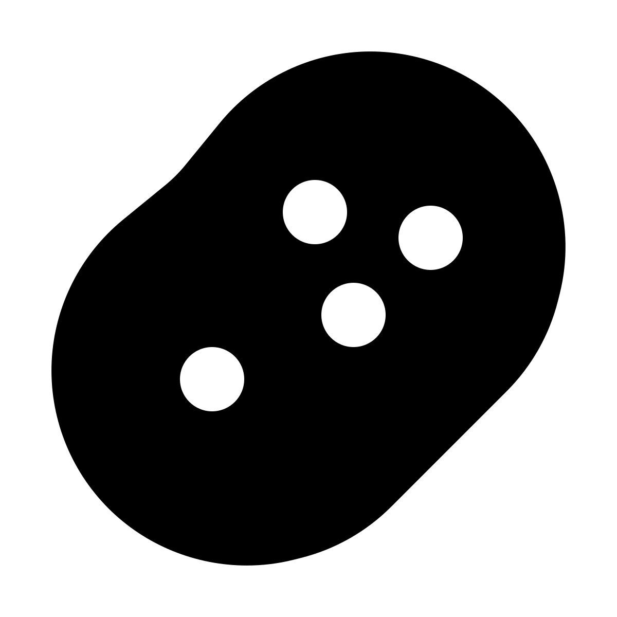 forma bold filled sharp style patata icon