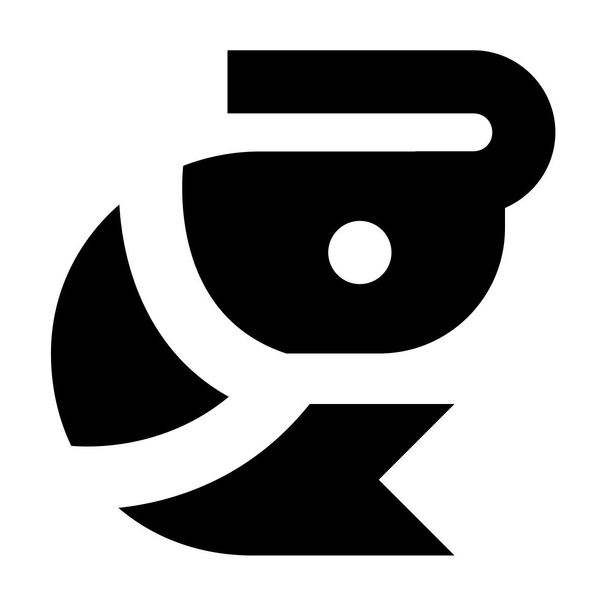 forma bold filled sharp style langostino icon