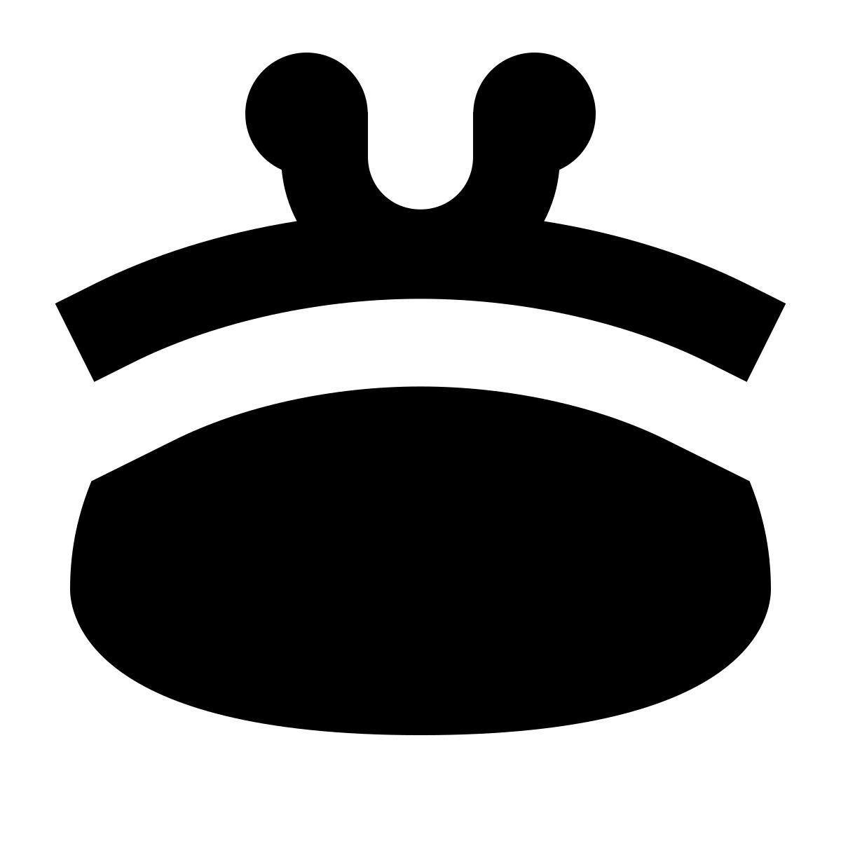 forma bold filled sharp style purse icon