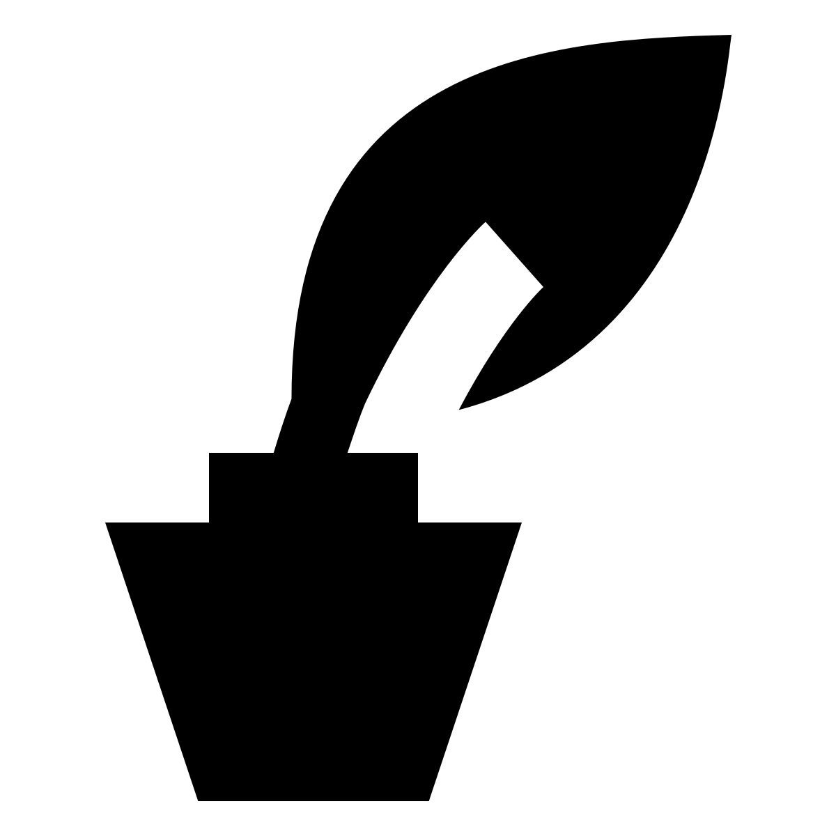 forma bold filled sharp style 羽毛和墨水 icon