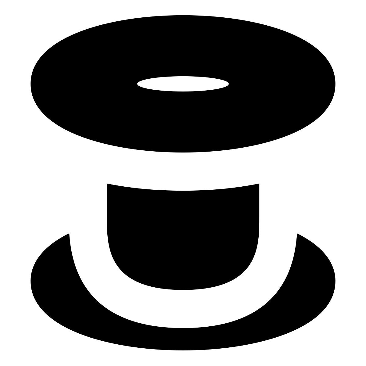 forma bold filled sharp style carrete icon