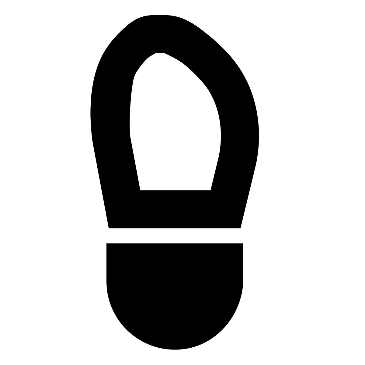 forma bold filled sharp style paso icon