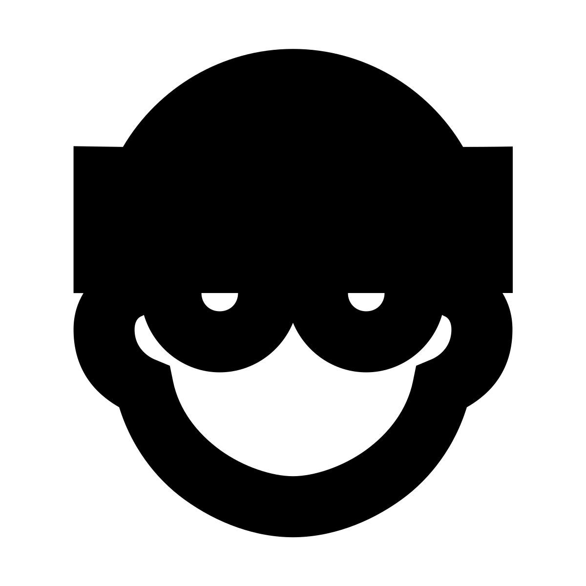 forma bold filled sharp style 强盗 icon