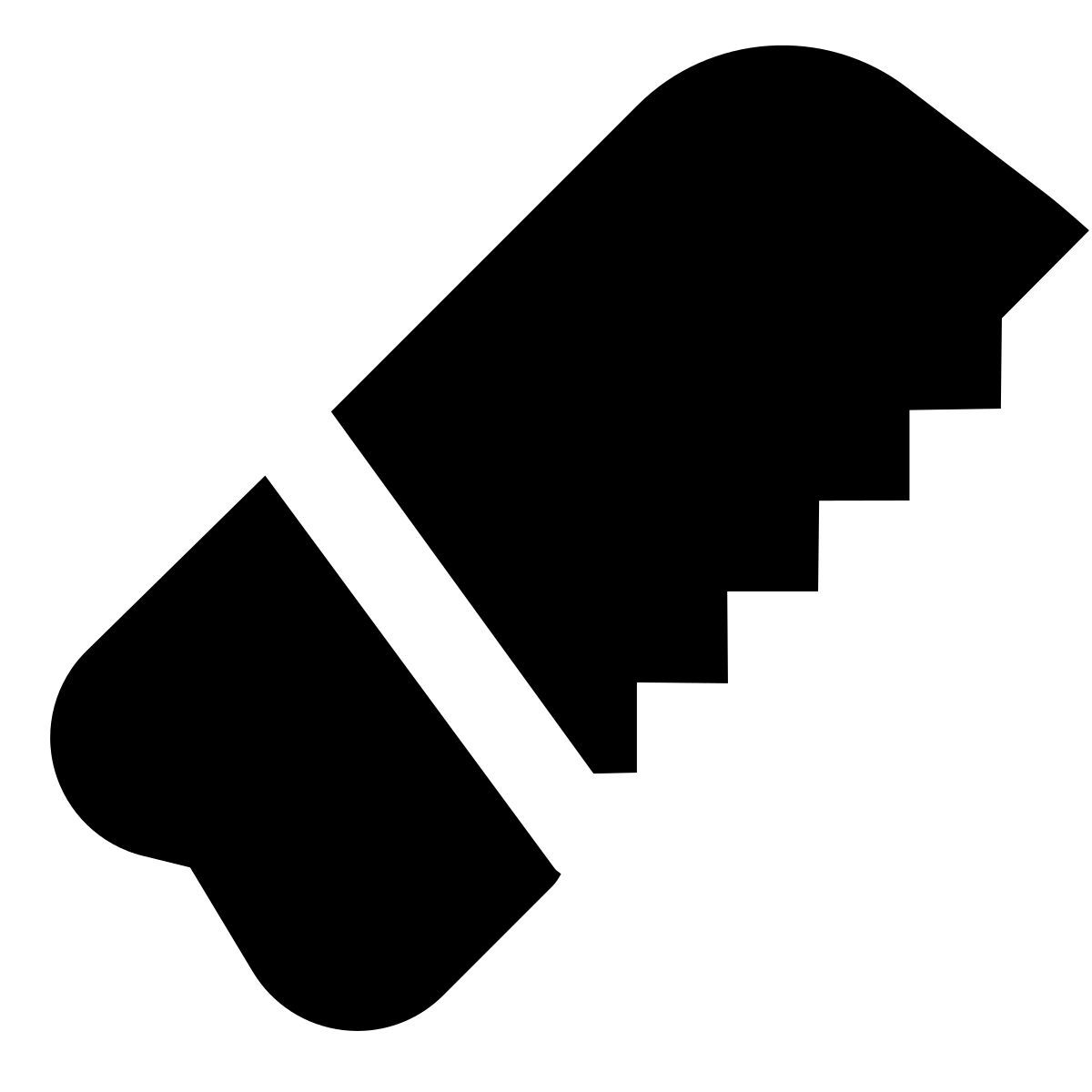 forma bold filled sharp style saw icon
