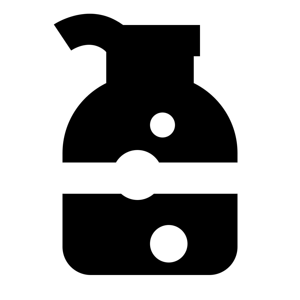 forma bold filled sharp style 洗发水瓶 icon