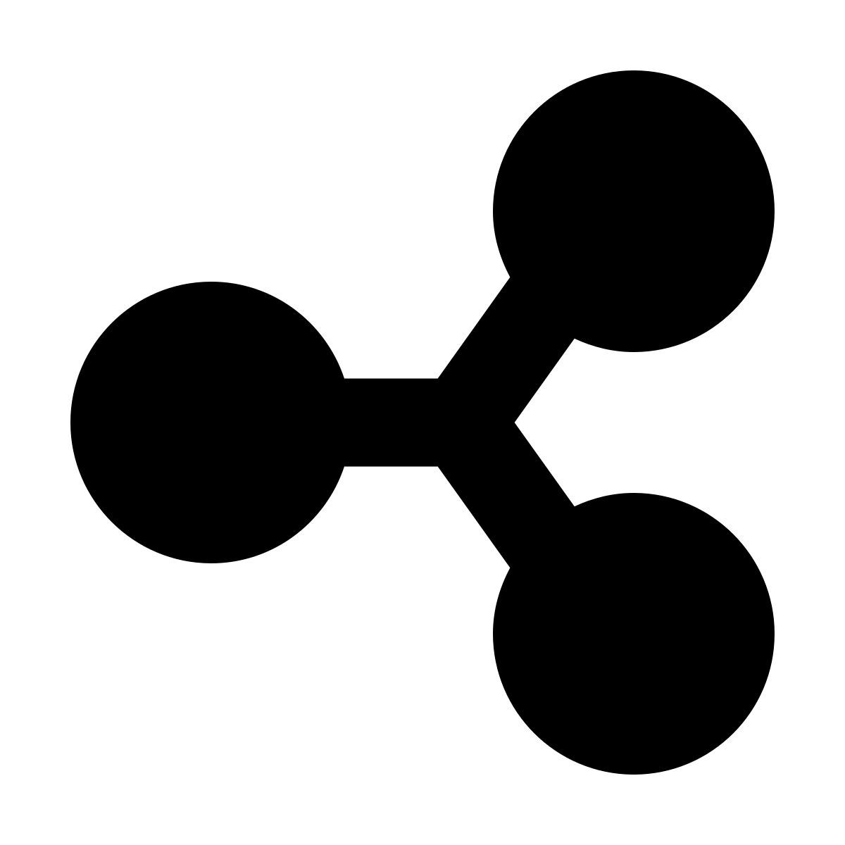 forma bold filled sharp style compartir icon