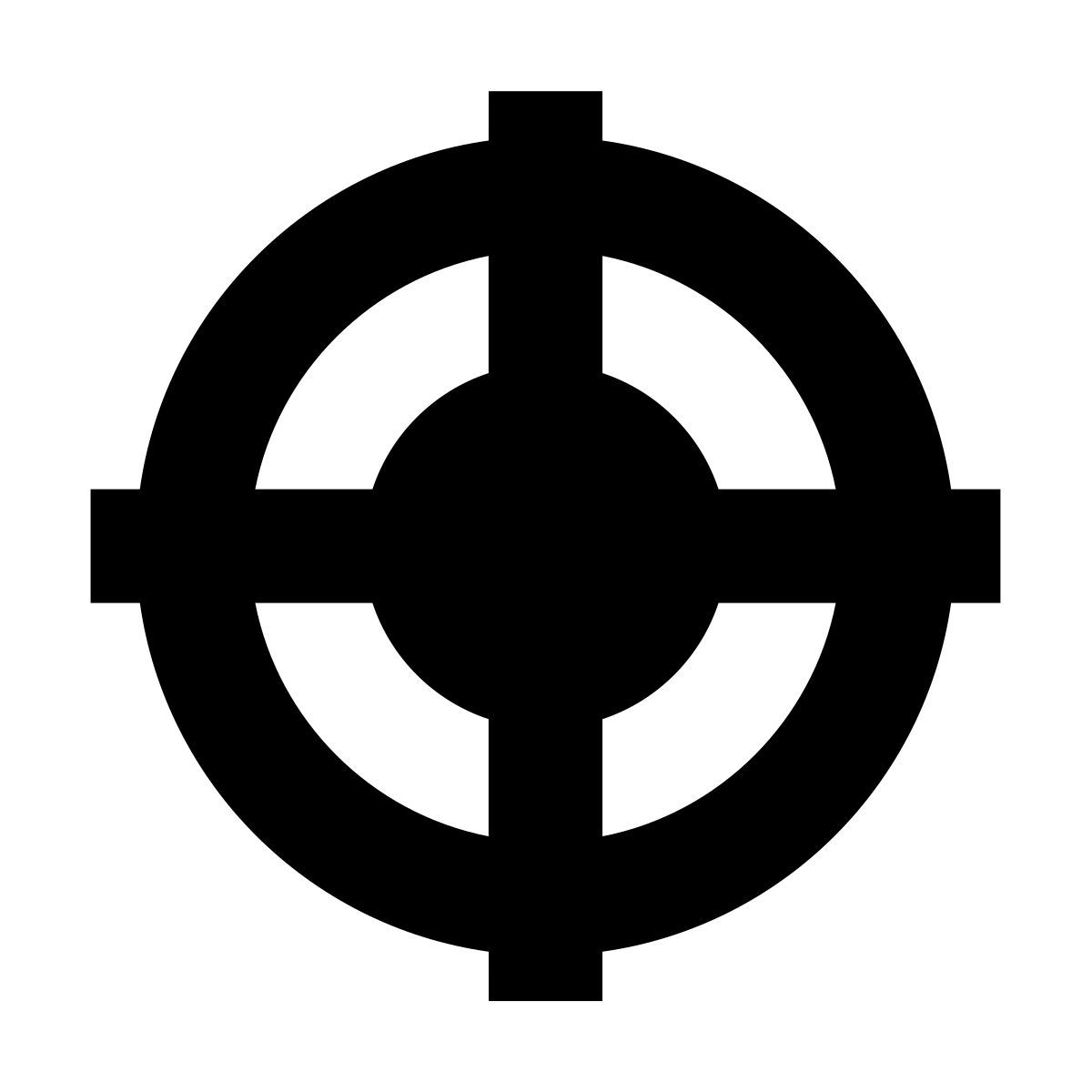 forma bold filled sharp style 저격용 범위 icon