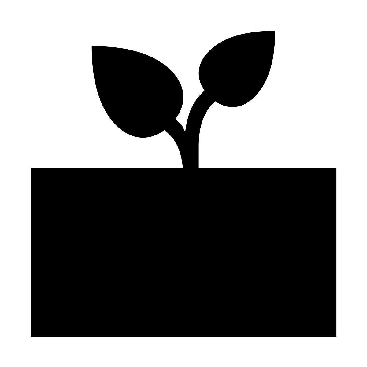 forma bold filled sharp style suelo icon