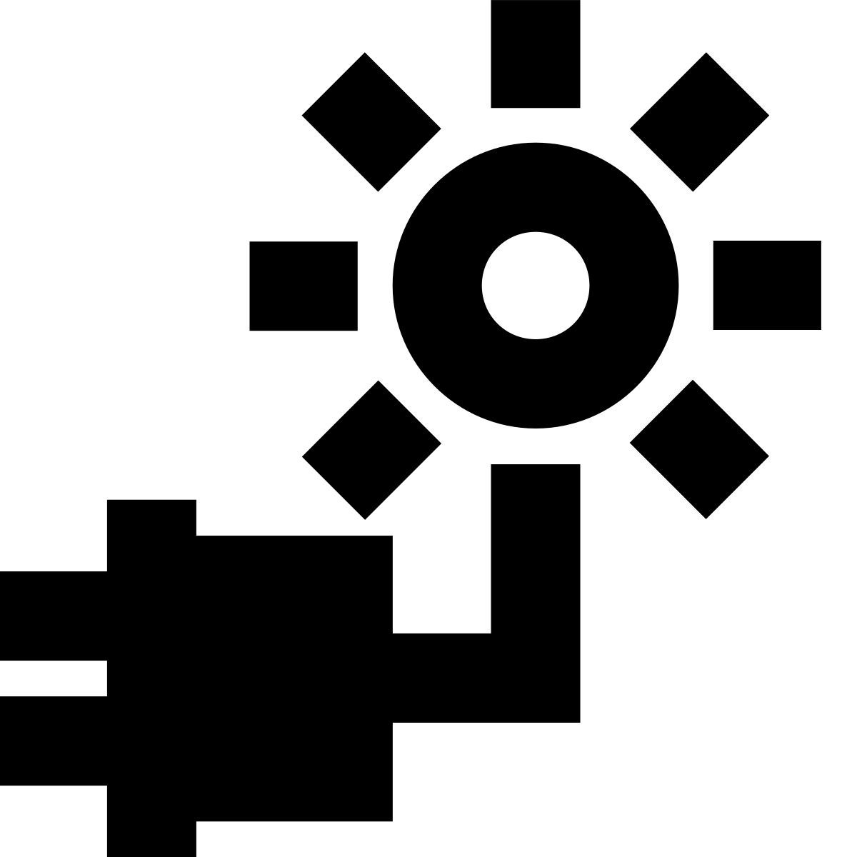 forma bold filled sharp style 태양 에너지 icon