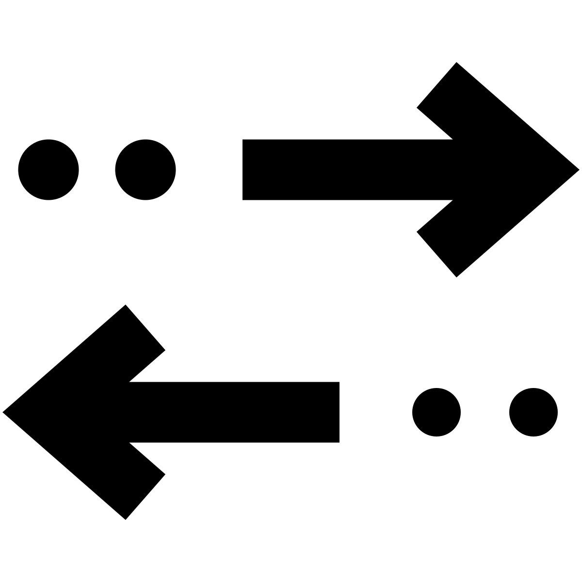 forma bold filled sharp style flèches tri horizontal icon