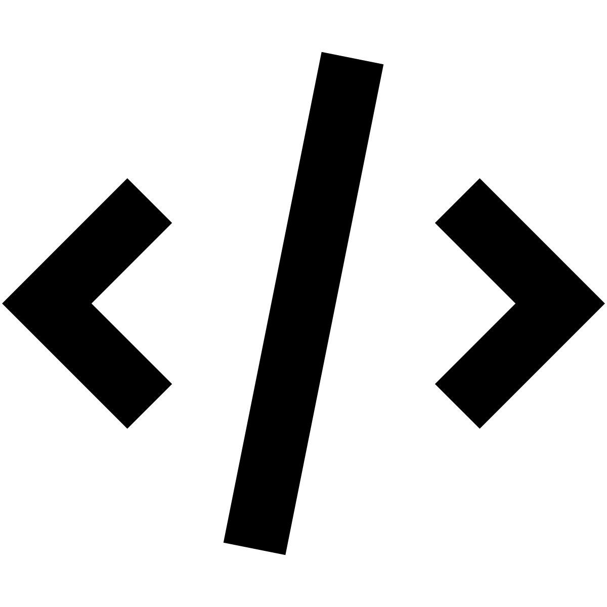 forma bold filled sharp style quellcode icon