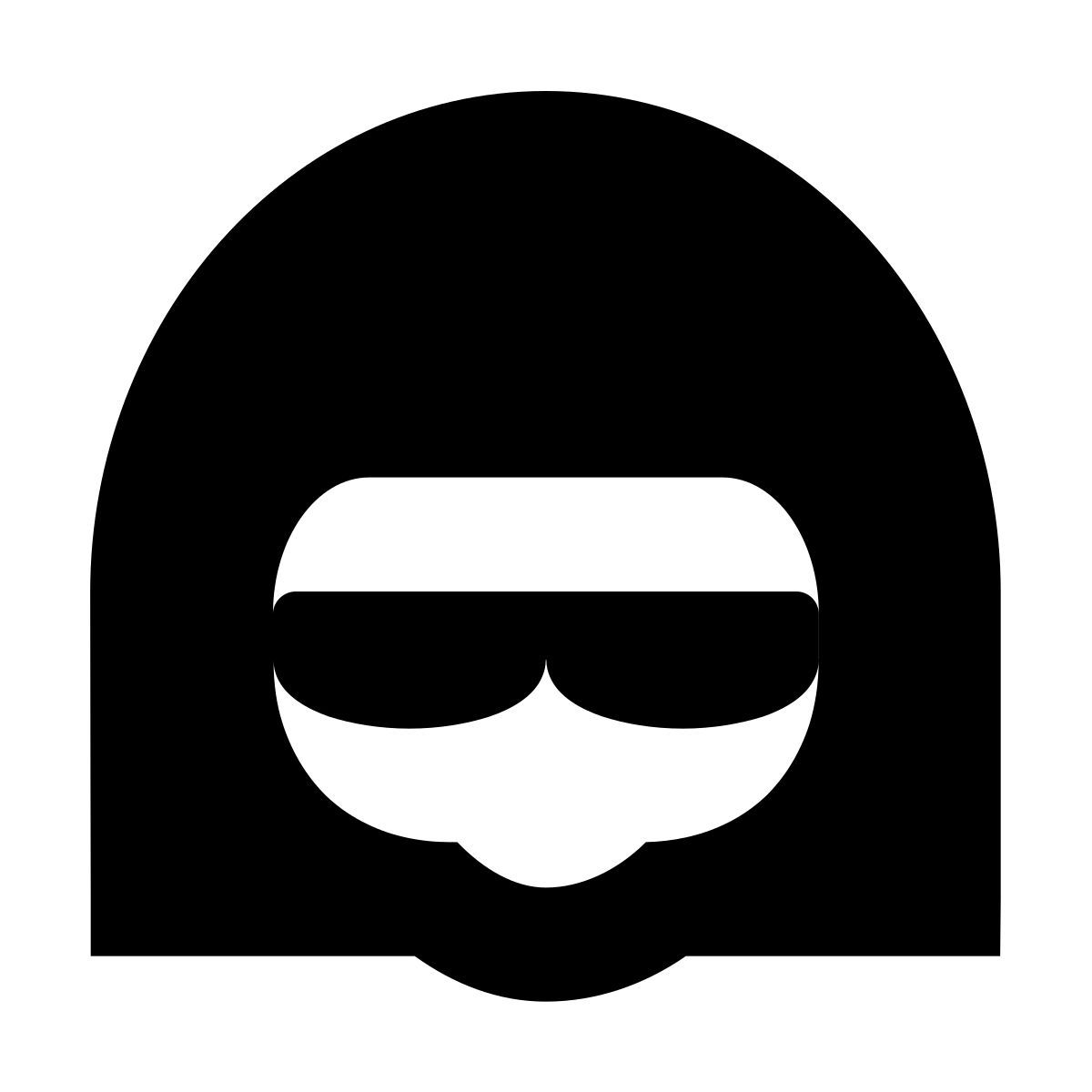 forma bold filled sharp style spion weiblich icon