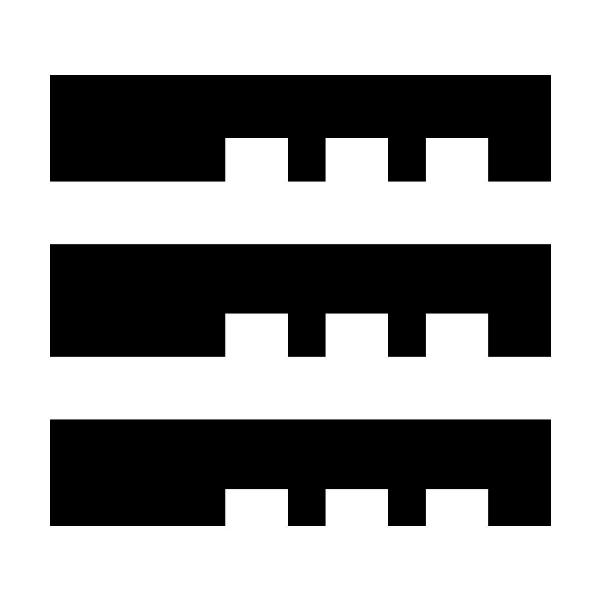 forma bold filled sharp style stack icon