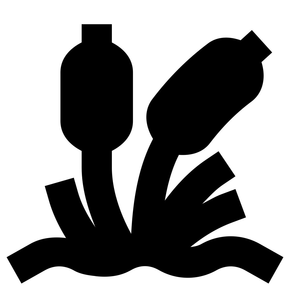 forma bold filled sharp style swamp icon