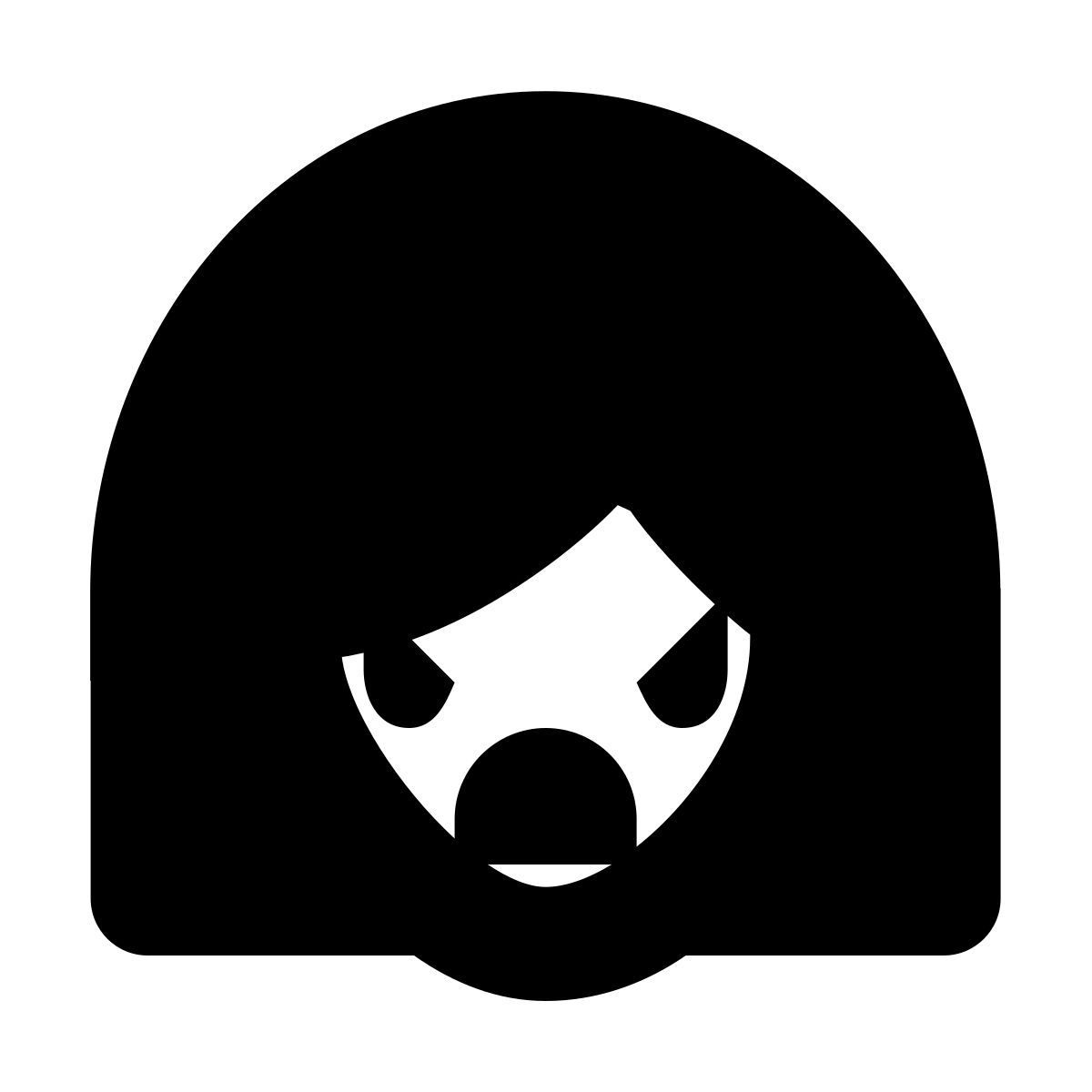 forma bold filled sharp style swearing icon