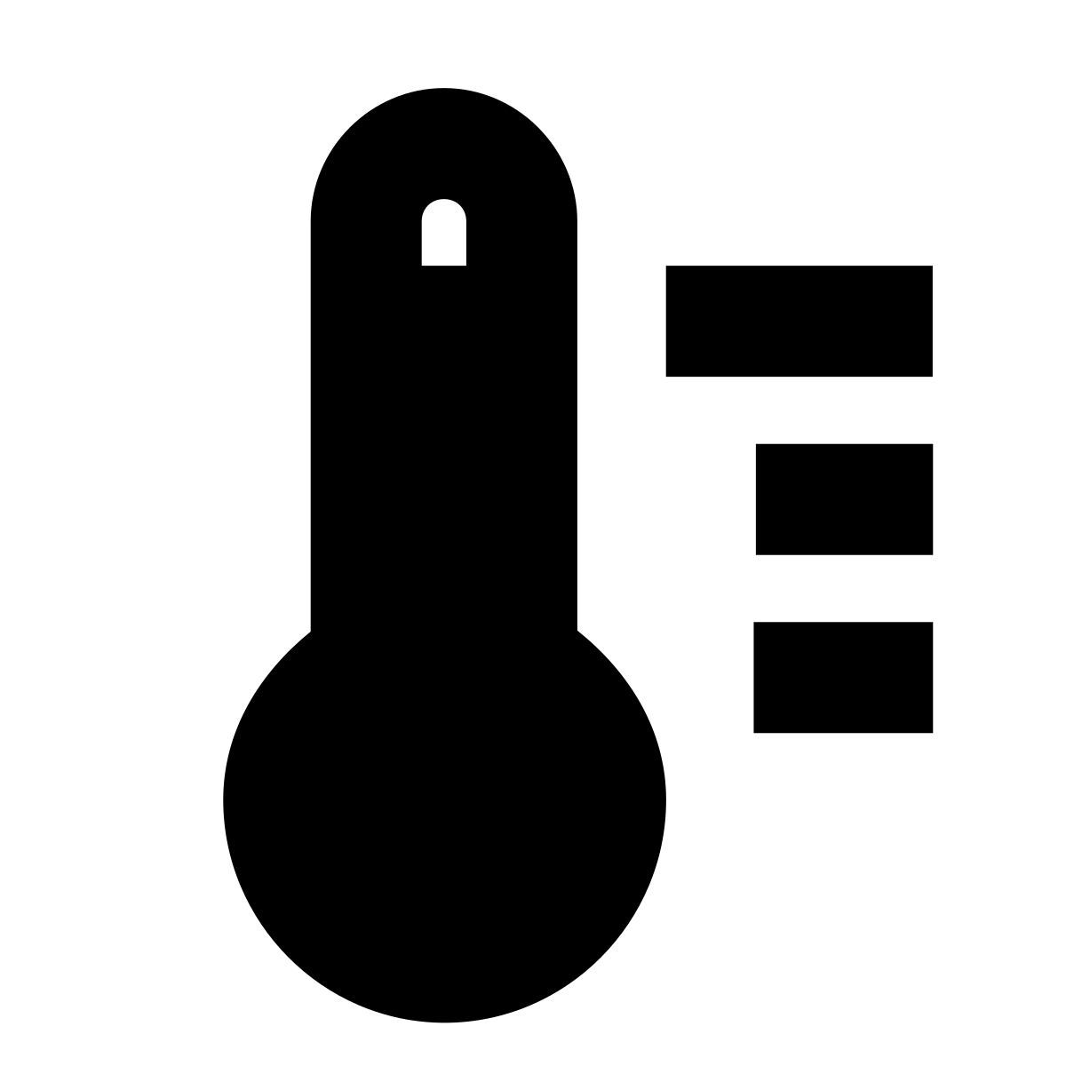 forma bold filled sharp style temperature icon