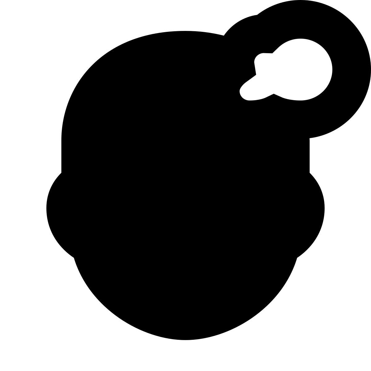 forma bold filled sharp style pensar icon