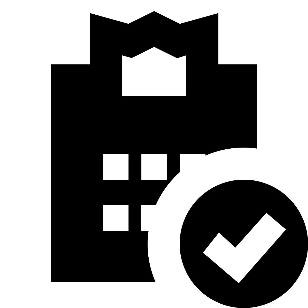 forma bold filled sharp style transaction approved icon