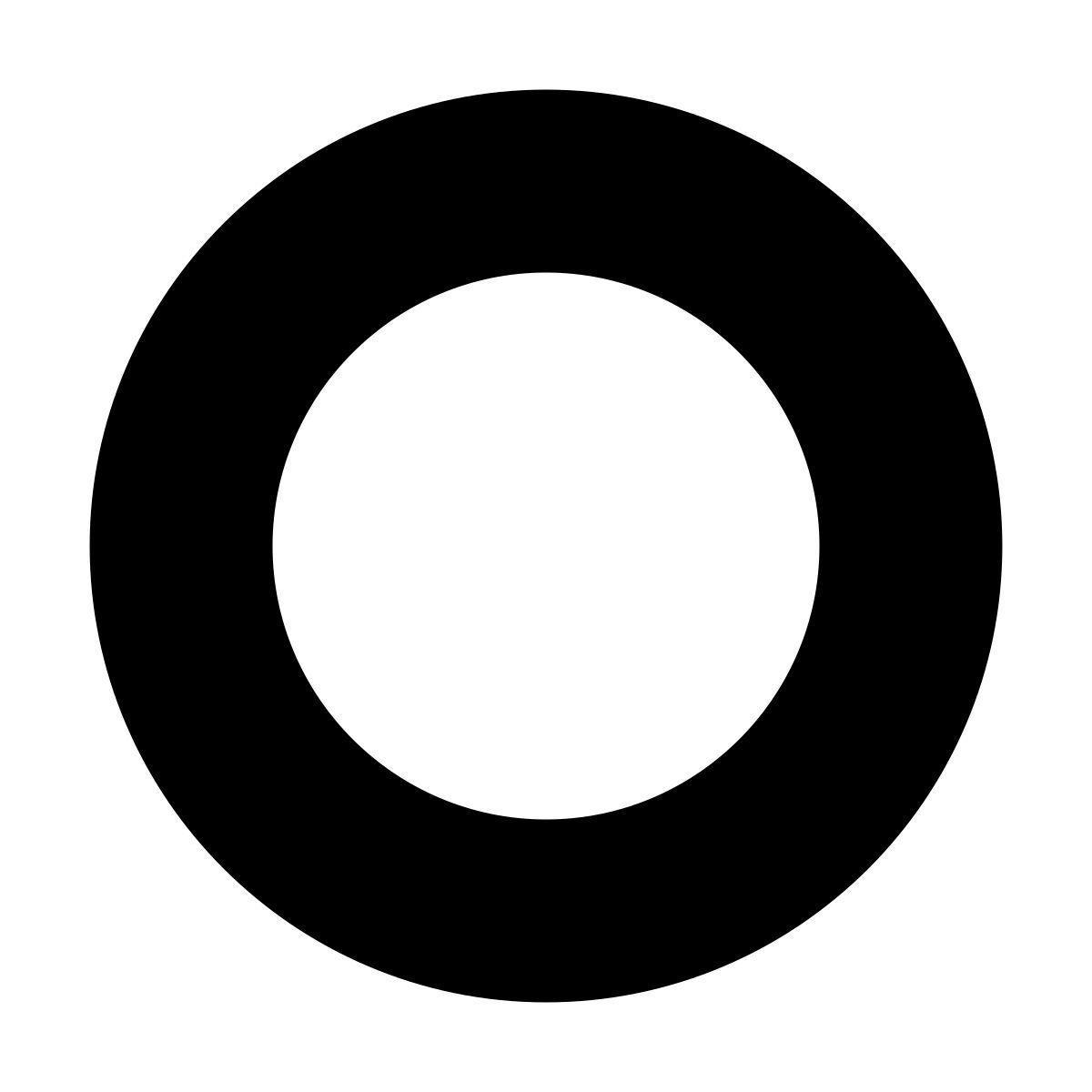 forma bold filled sharp style unchecked radio button icon