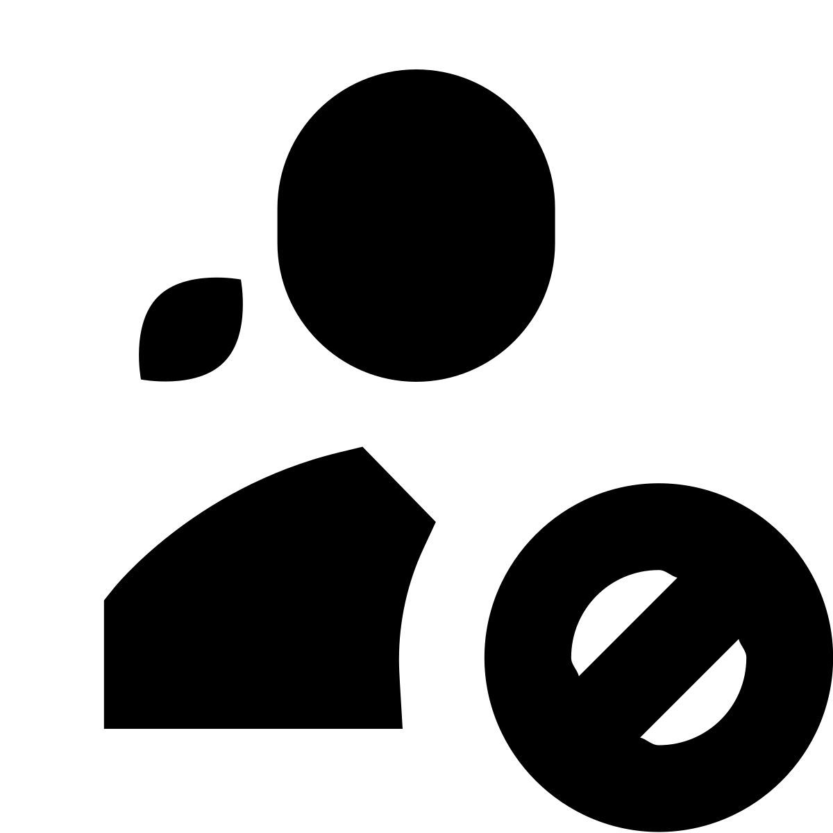 forma bold filled sharp style freund entfernen weiblich icon