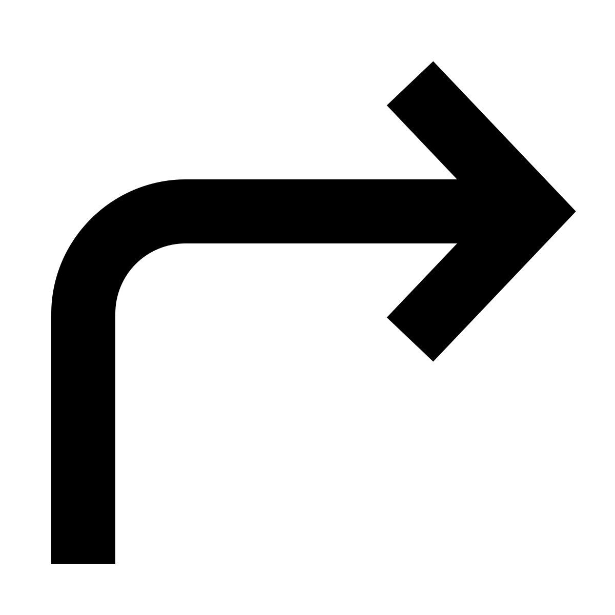 forma bold filled sharp style en hait à droite icon