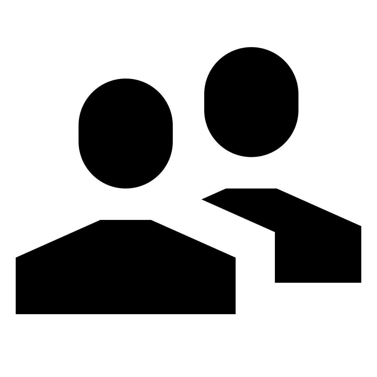 forma bold filled sharp style benutzergruppe mann mann icon