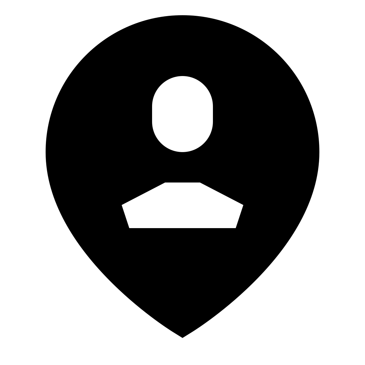 forma bold filled sharp style user location icon