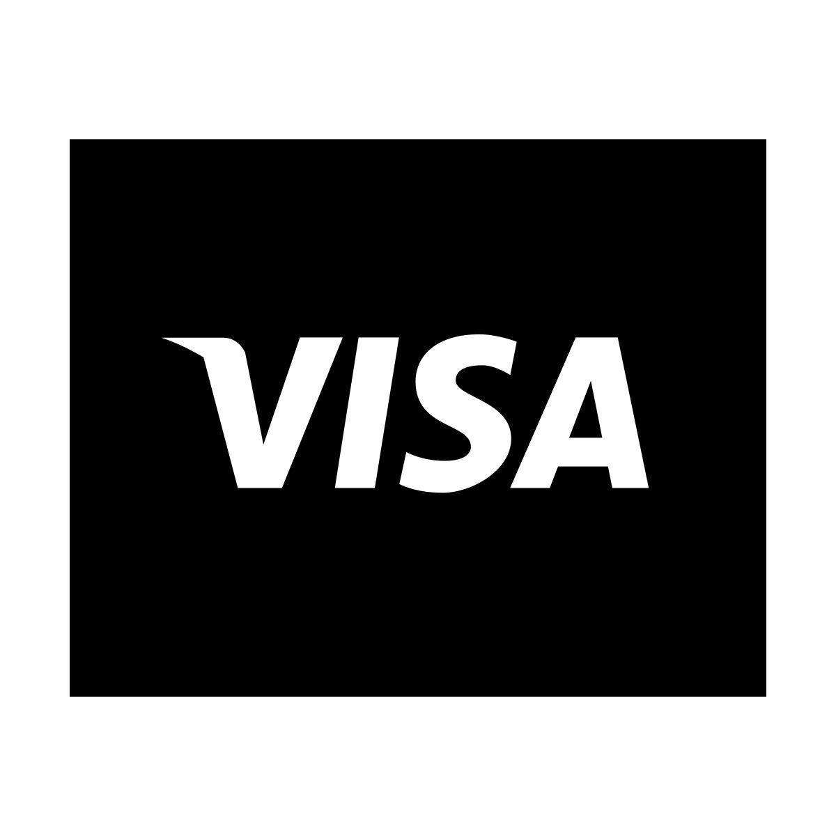 forma bold filled sharp style visa icon