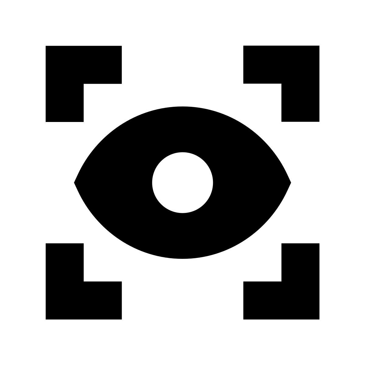 forma bold filled sharp style visión icon