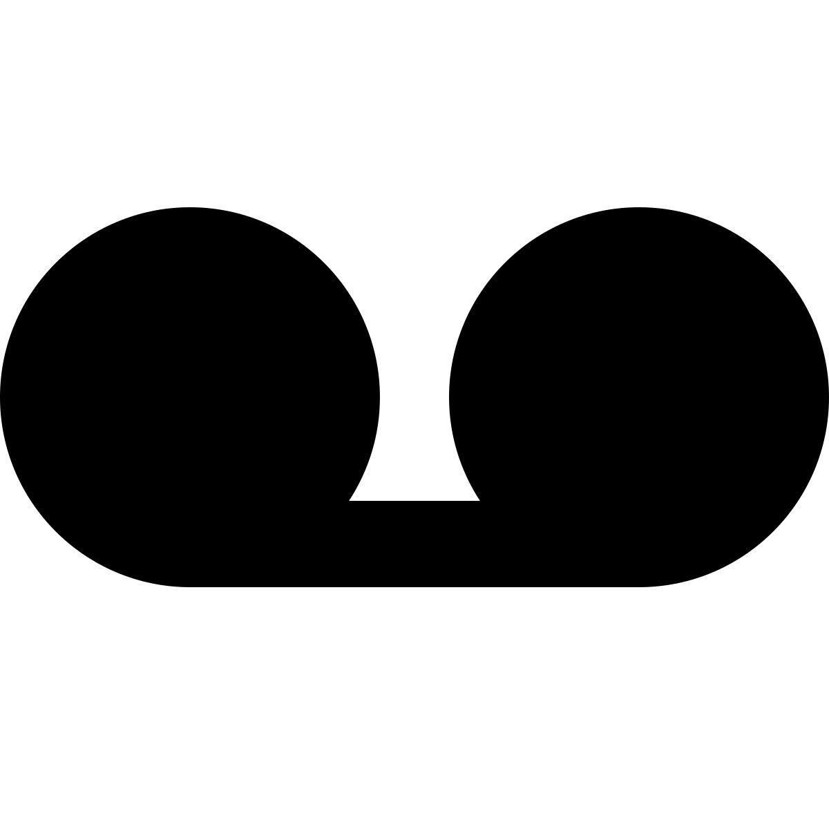 forma bold filled sharp style mensaje de voz icon