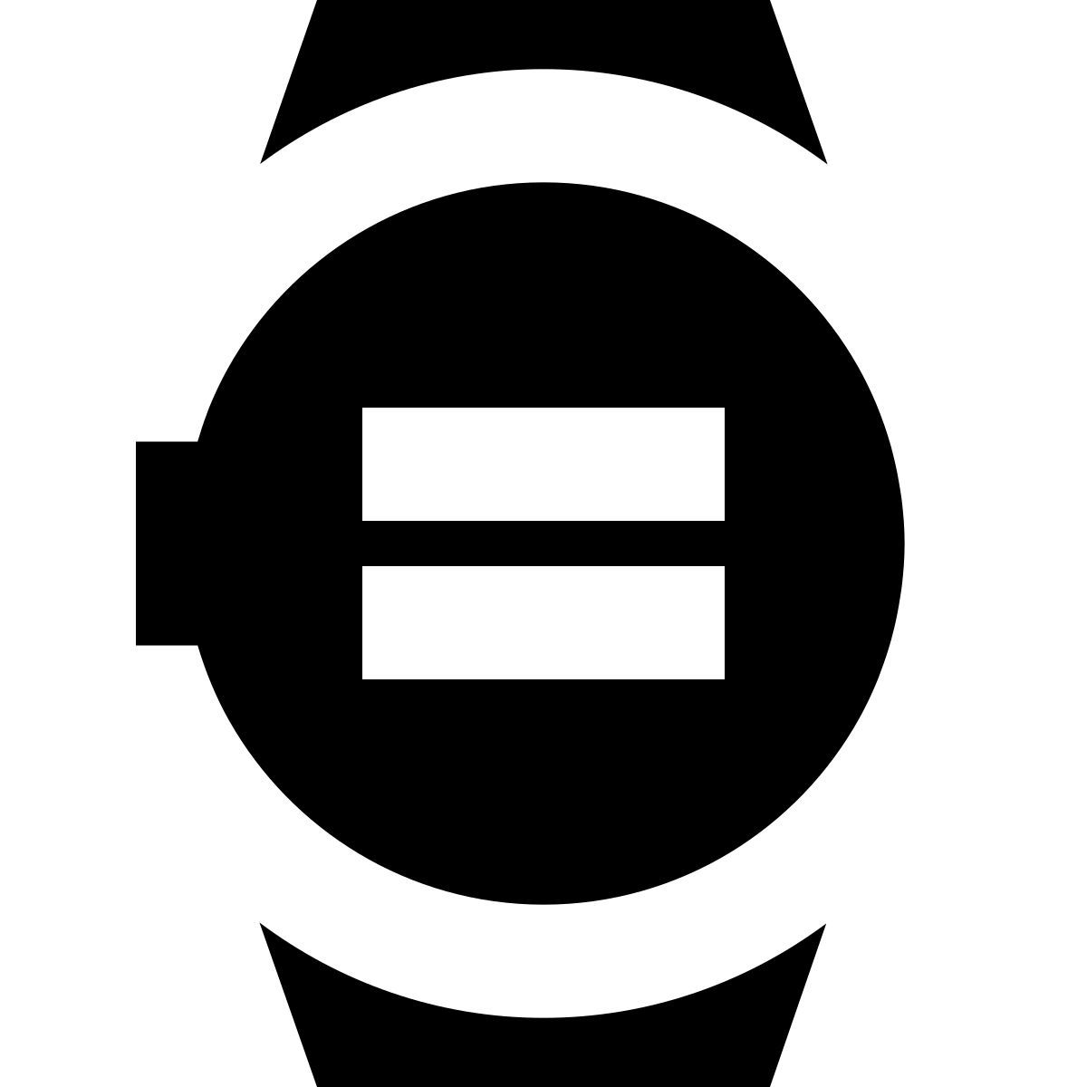 forma bold filled sharp style 시계 돌아보기 icon