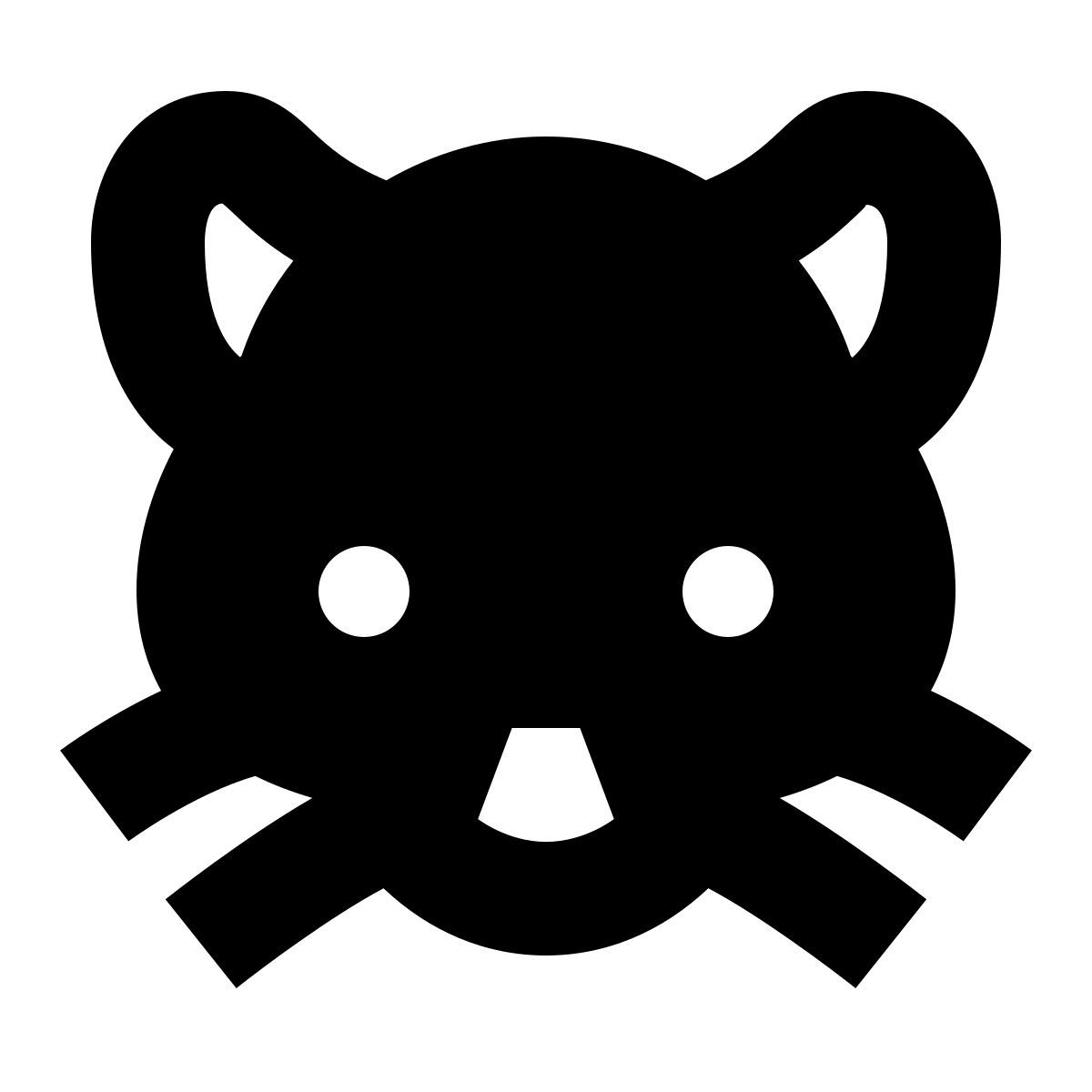 forma bold filled sharp style année du rat icon