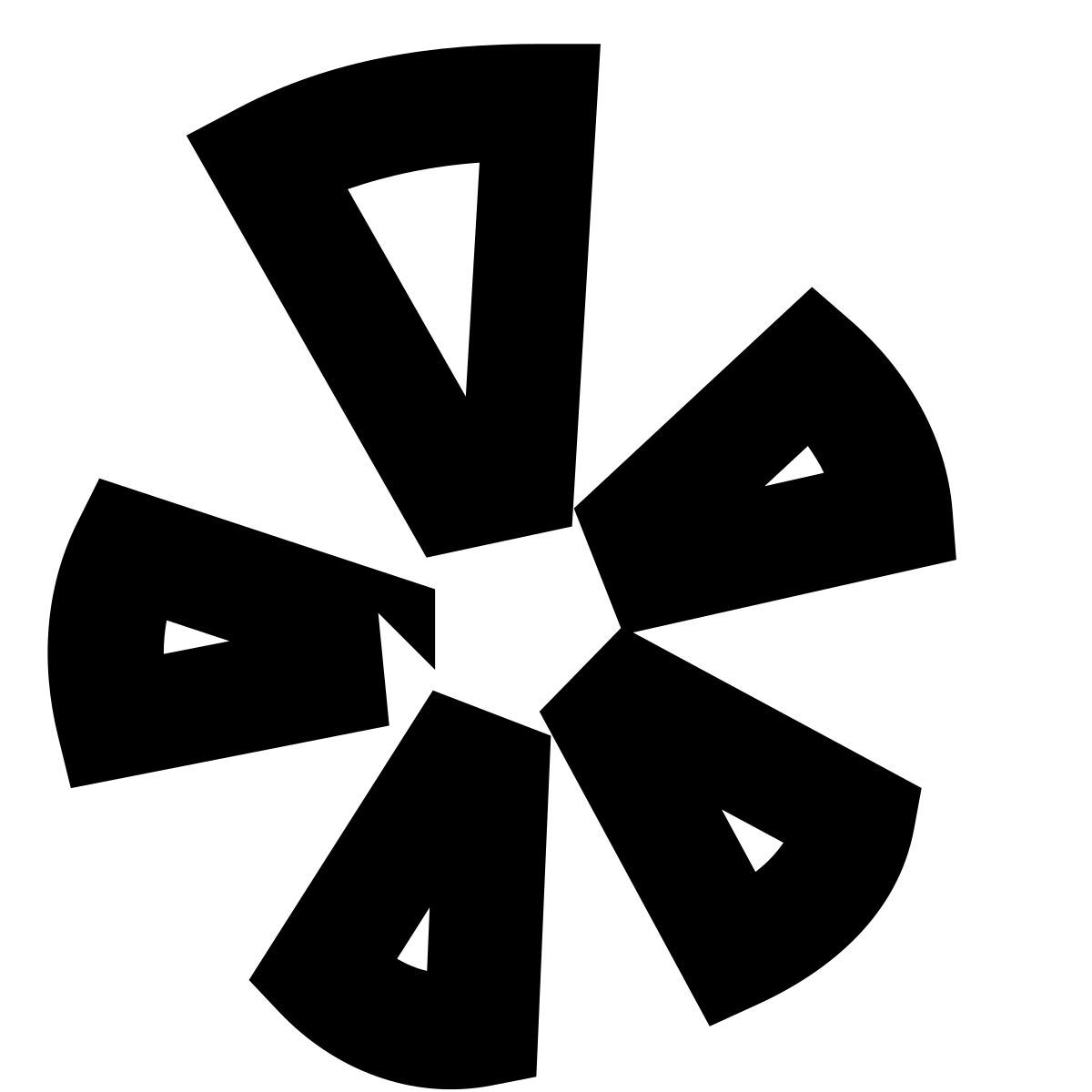 forma bold filled sharp style yelp icon