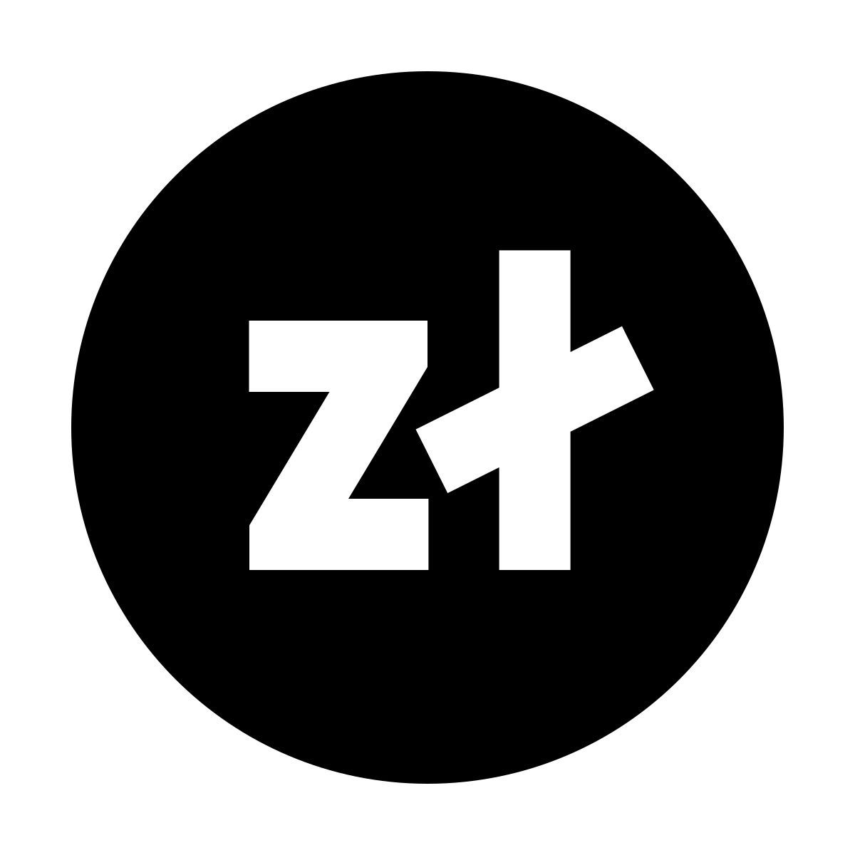 forma bold filled sharp style zloty icon