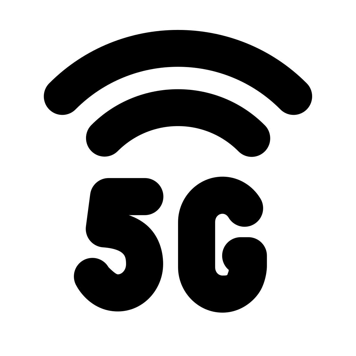 forma bold filled style 5g icon