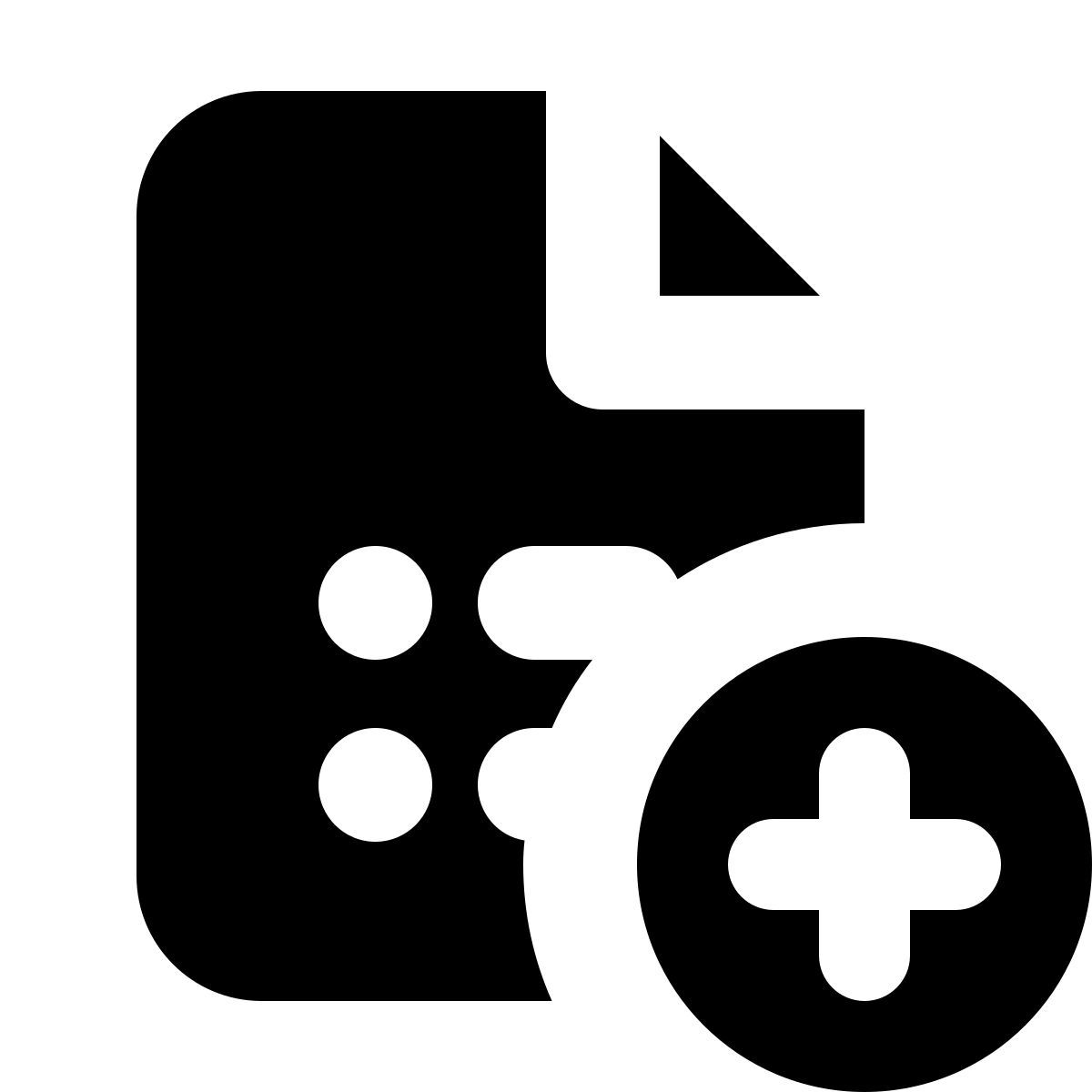 forma bold filled style add list icon