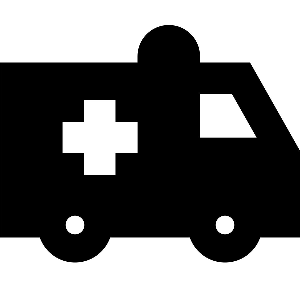 forma bold filled style ambulanza icon