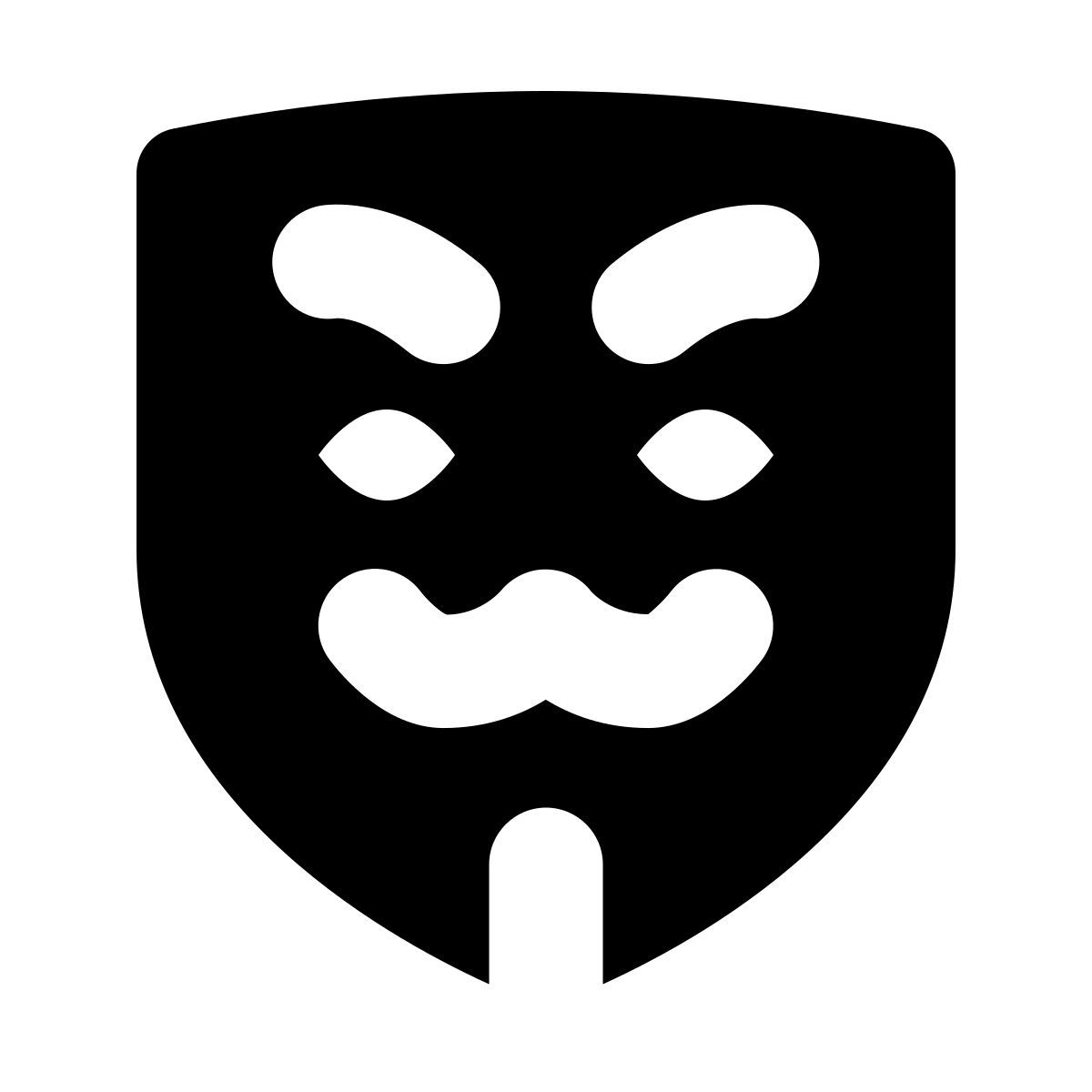 forma bold filled style 匿名面具 icon