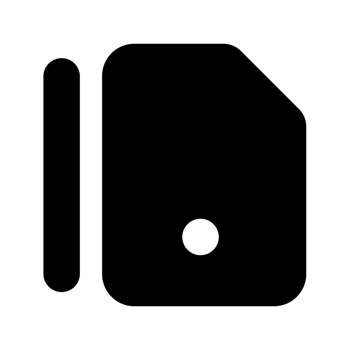 forma bold filled style 답변 icon