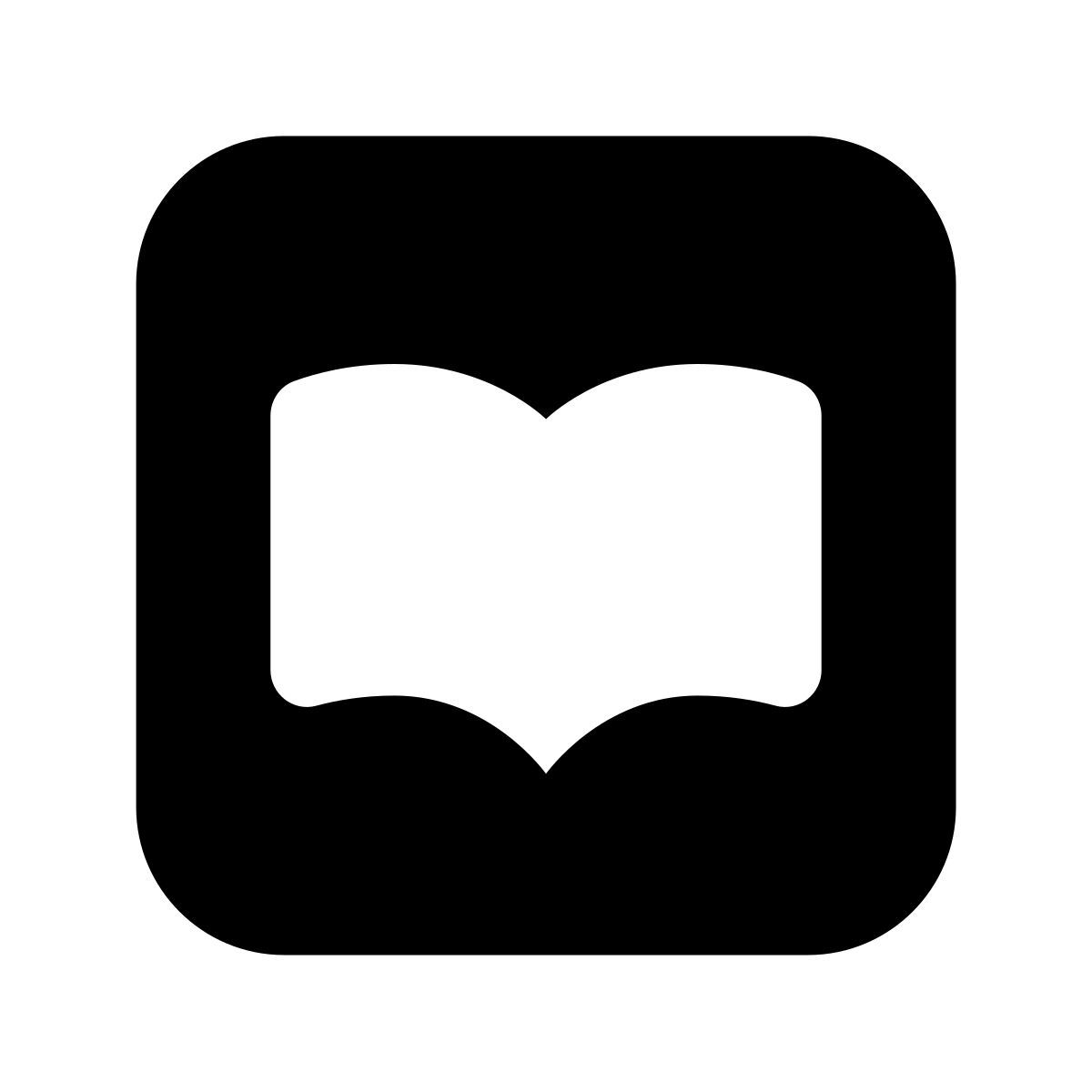 forma bold filled style libri di mele icon