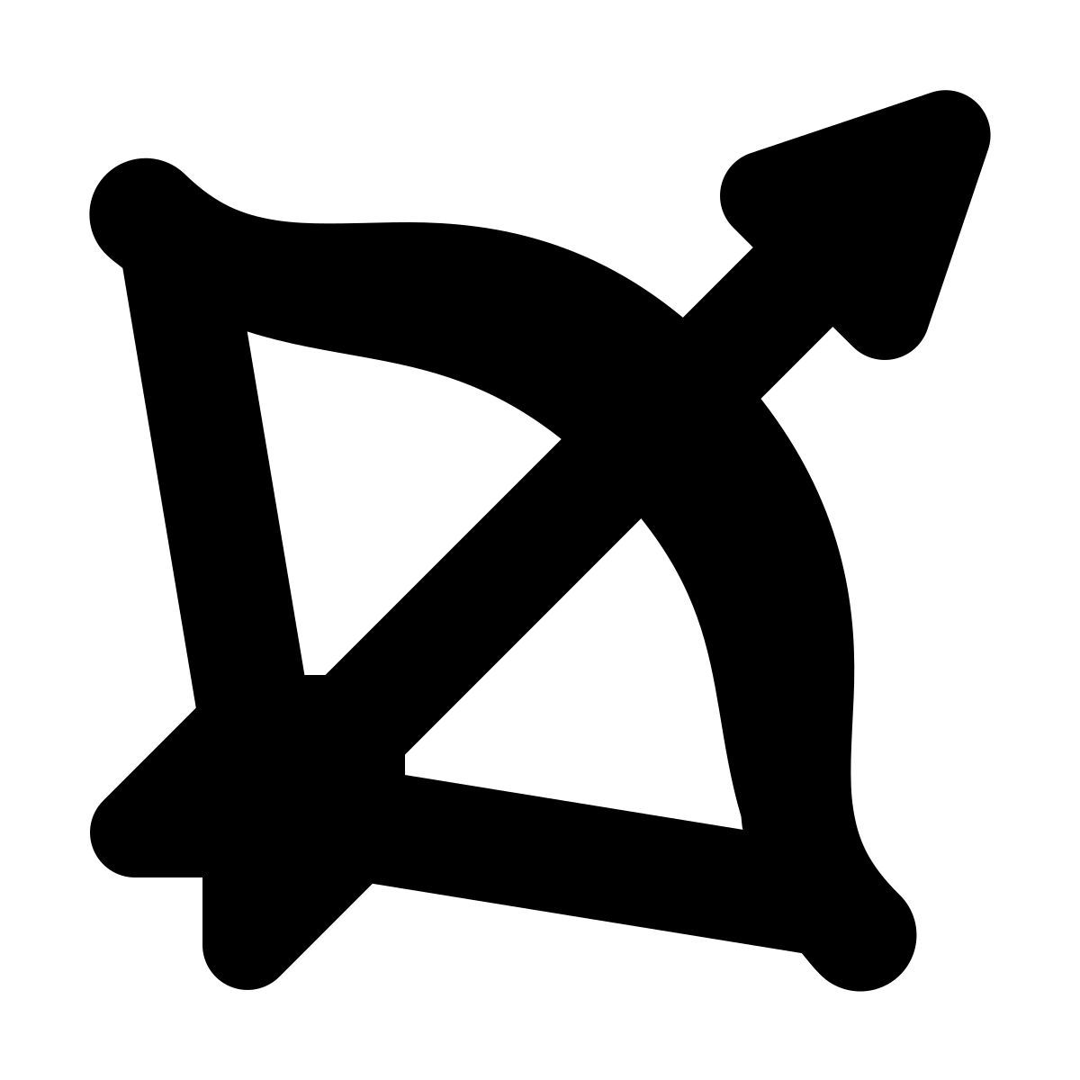 forma bold filled style arquero icon