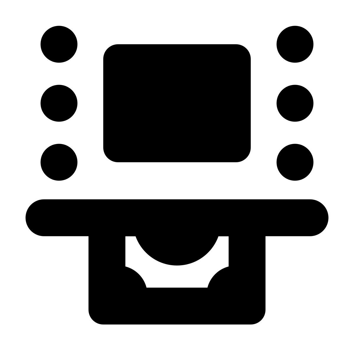 forma bold filled style 自动取款机 icon