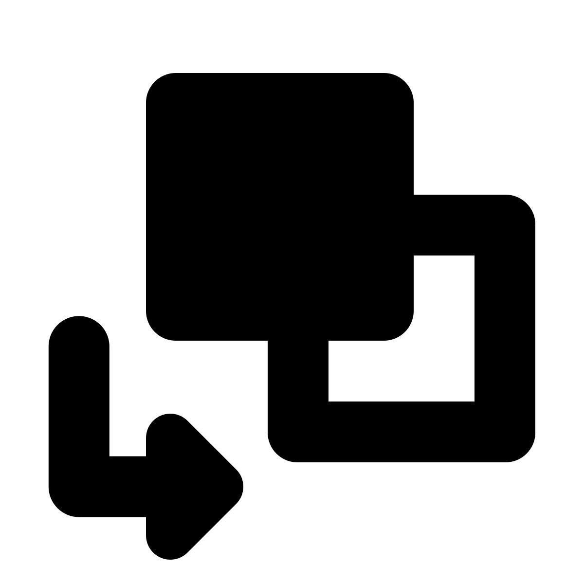 forma bold filled style 돌아 가기 정렬 icon