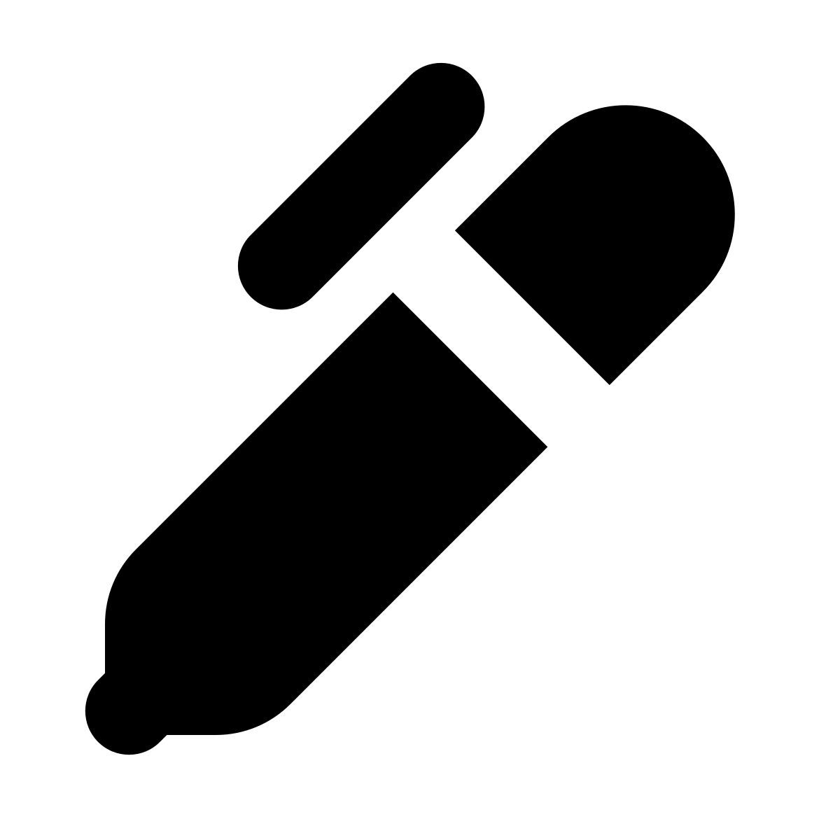 forma bold filled style stylo à bille icon