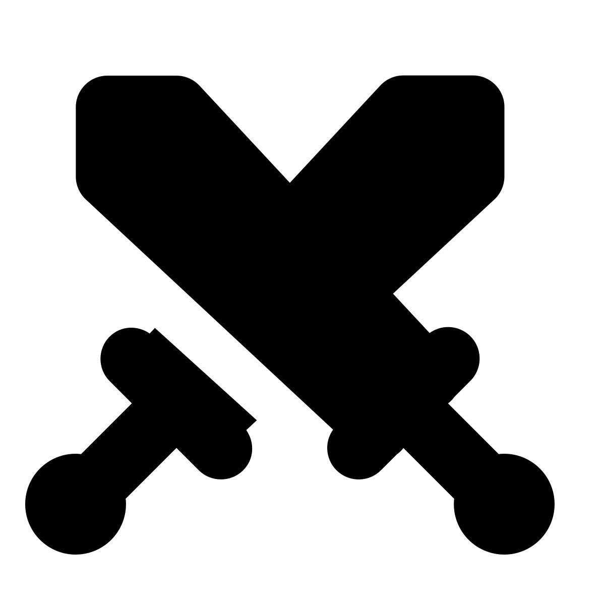 forma bold filled style ataque icon